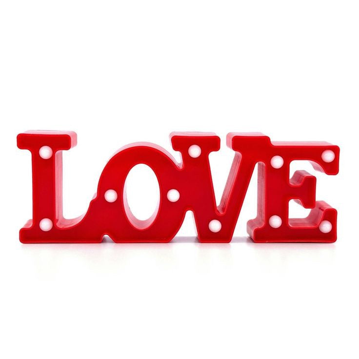 LOVE LED Light Sign – Romantic Table Lamp for Valentine’s Day & Home Decor
