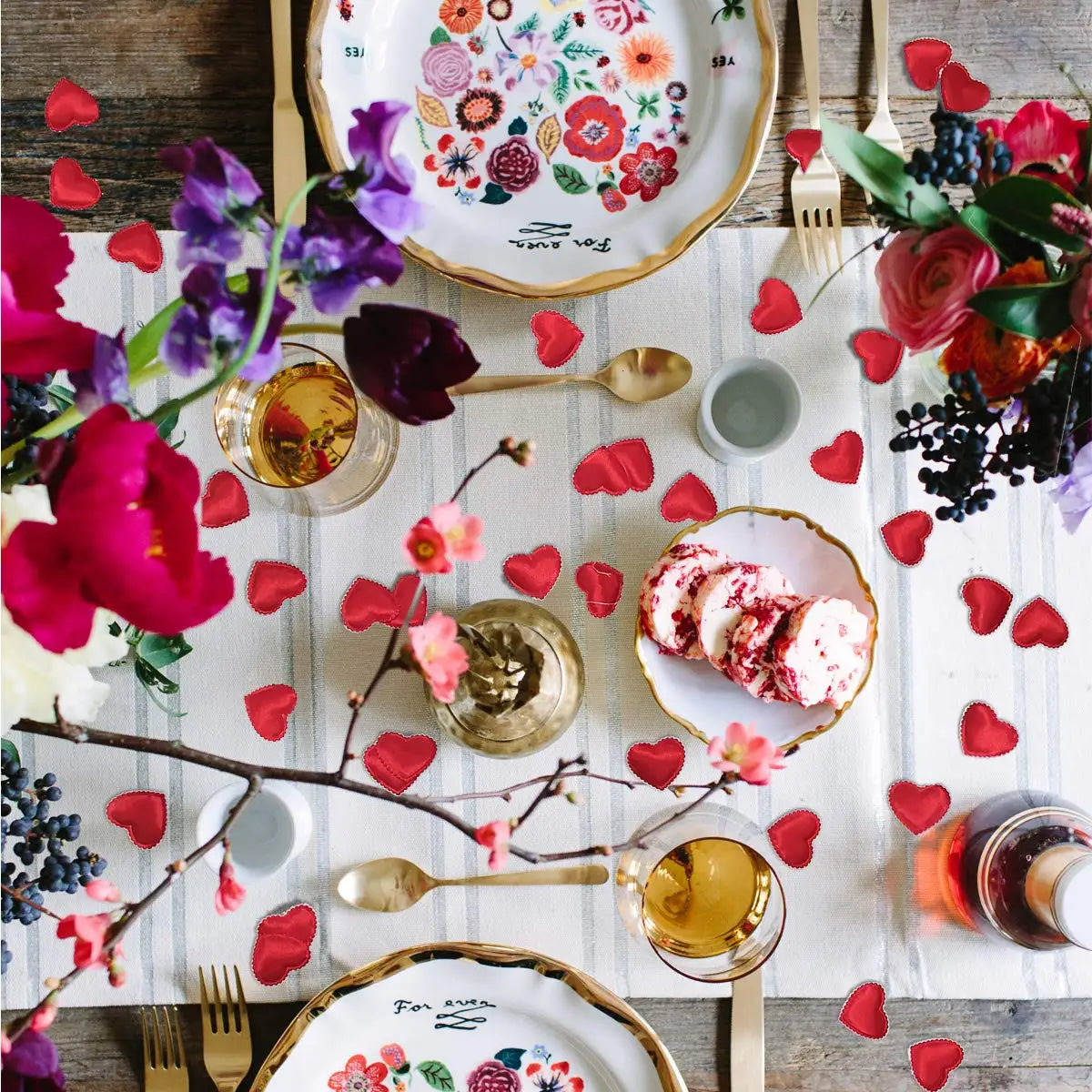 Fabric Heart Petals – 200 Pack