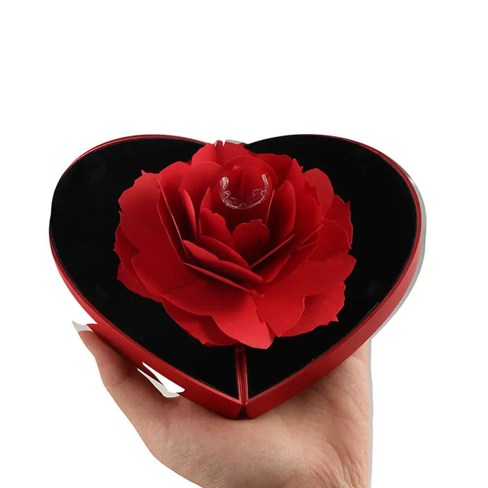 Rose Ring Box – Romantic Gift Display Case