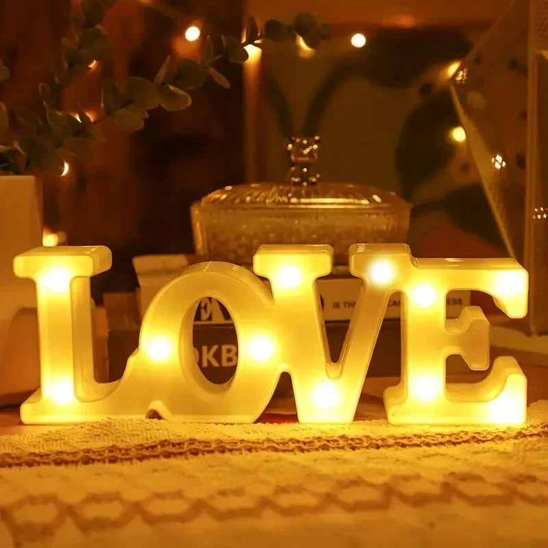 LOVE LED Light Sign – Romantic Table Lamp for Valentine’s Day & Home Decor