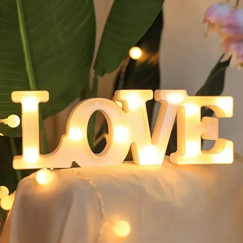 LOVE LED Light Sign – Romantic Table Lamp for Valentine’s Day & Home Decor