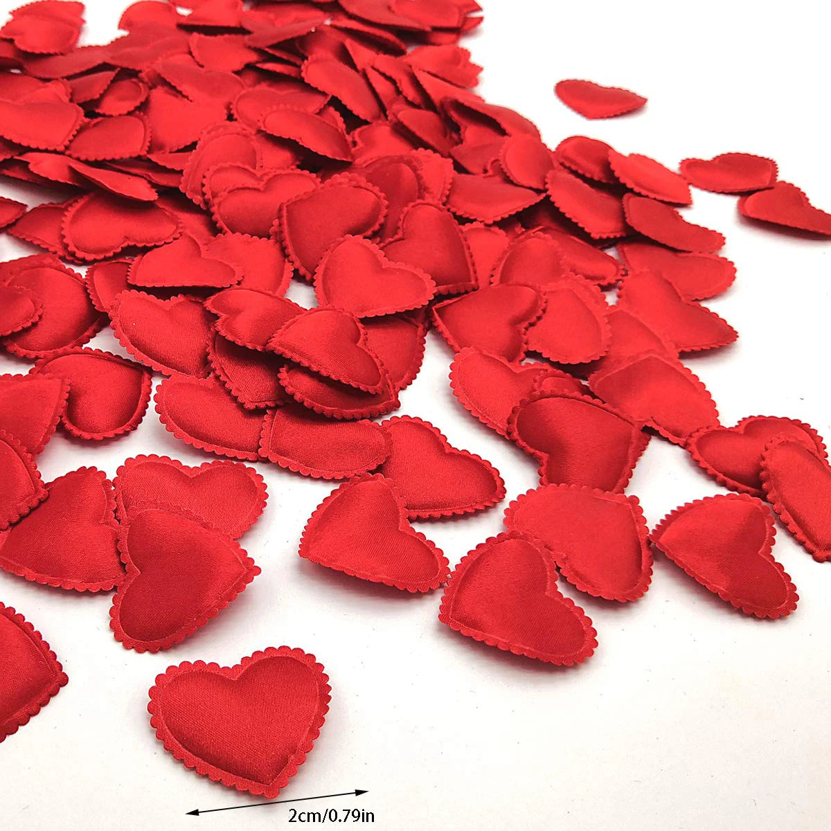Fabric Heart Petals – 200 Pack
